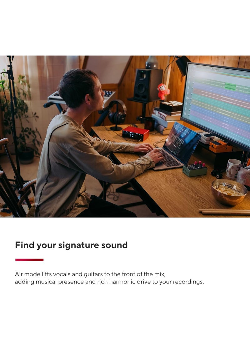 Focusrite Scarlett 4i4 4th Gen USB Audio Interface for Musicians Songwriters Guitarists Content Creators Studio Quality Recording High Fidelity Audio Software Included - Image 5